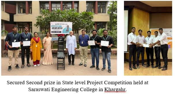 Secured Second prize in State level Project Competition held at Saraswati Engineering College in Khargahr.webp picture